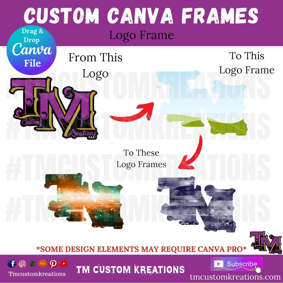 Custom Canva Frames Template *Digital Downloads Only*