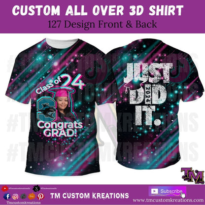 127-Custom ALL OVER 3D SHIRT