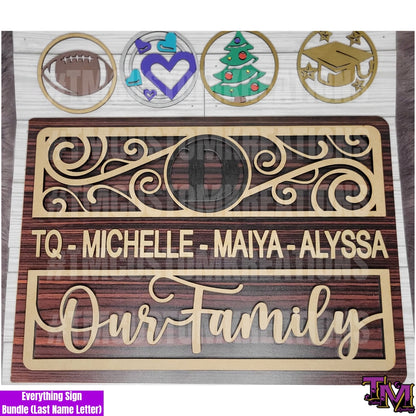 The Everything Sign, Personalized Home Decor Sign