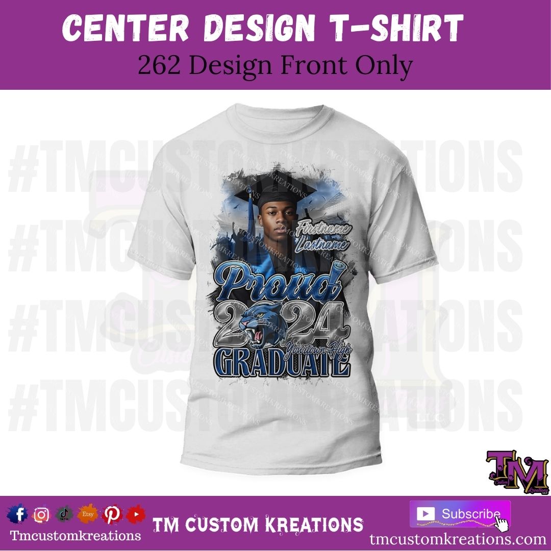 Graduation Center Printed T-Shirts