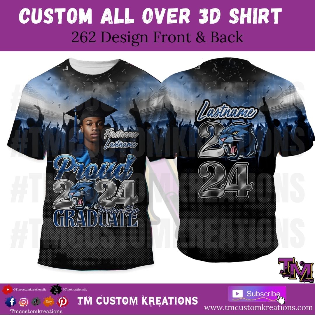 262-Custom ALL OVER 3D SHIRT