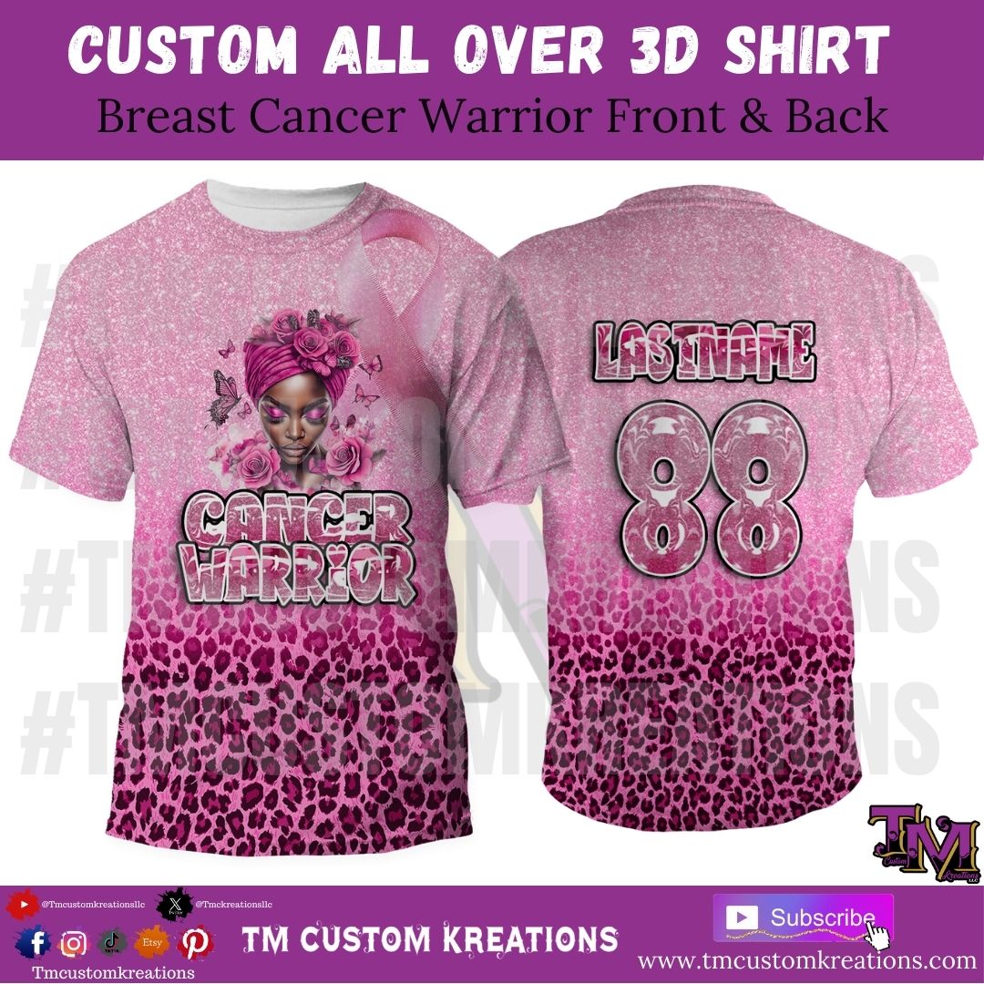 Breast Cancer Warrior Shirt All-Over