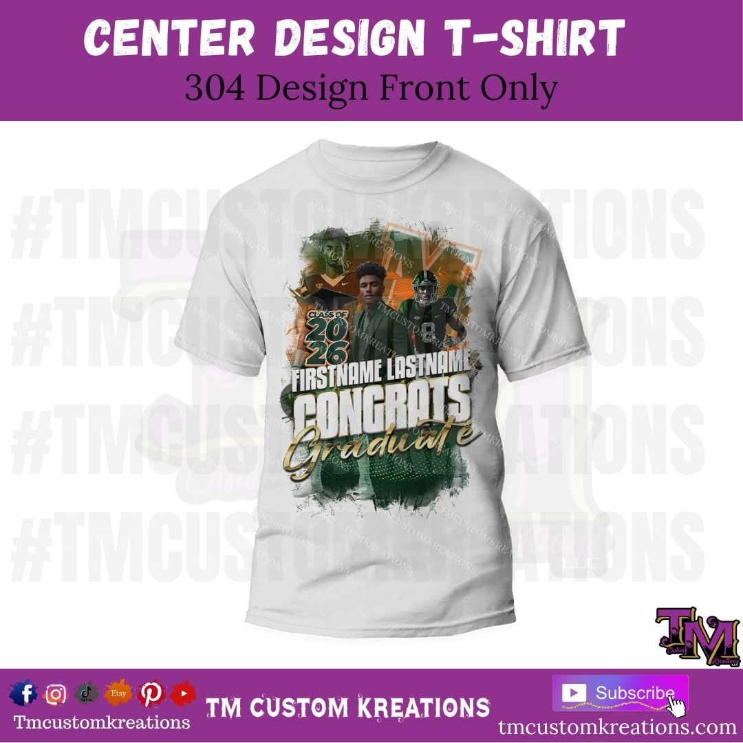 Graduation Center Printed T-Shirts