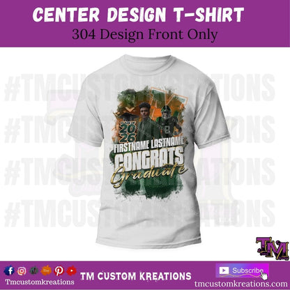 Graduation Center Printed T-Shirts