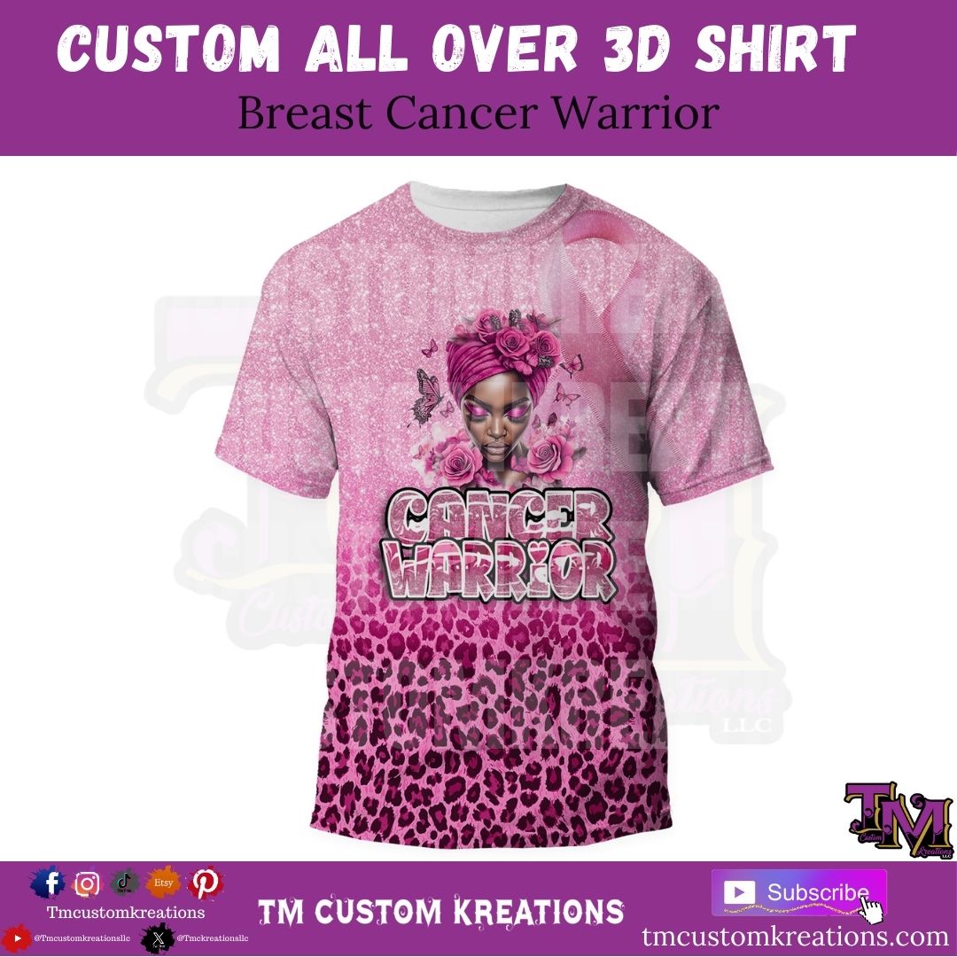 Breast Cancer Warrior Shirt All-Over