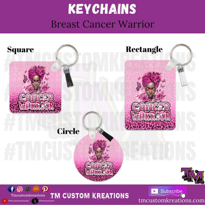 Breast Cancer Warrior Keychains