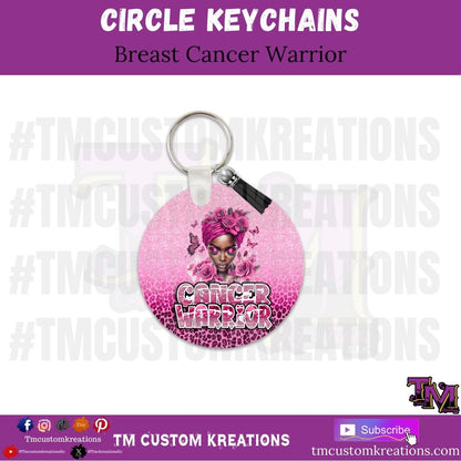 Breast Cancer Warrior Keychains