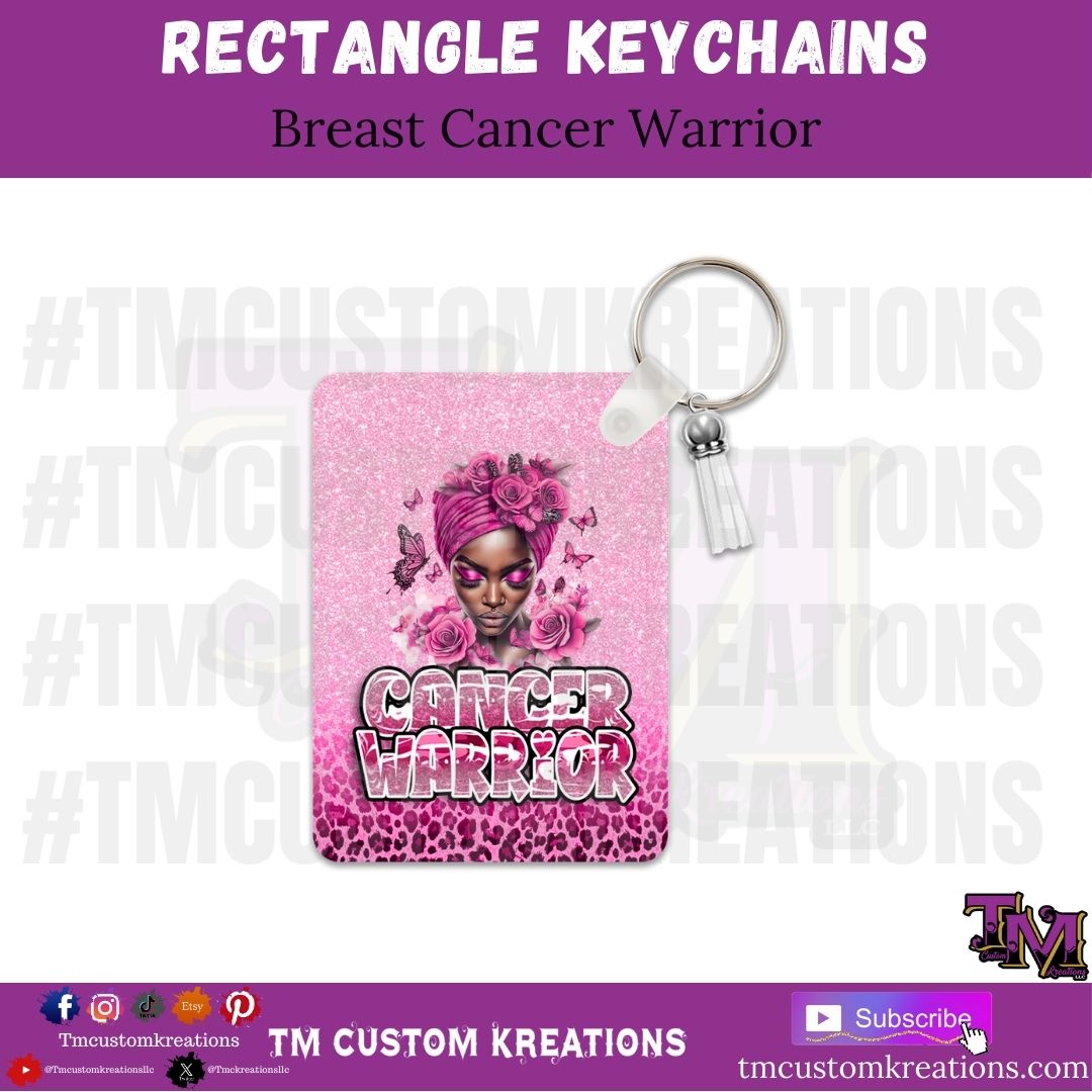 Breast Cancer Warrior Keychains