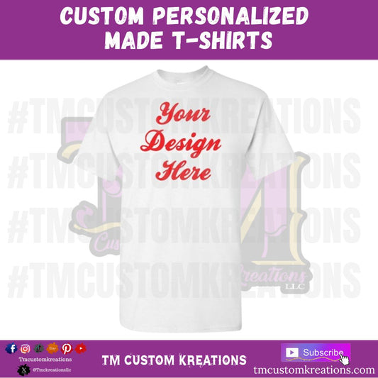 Custom Personalized T-Shirts Unisex