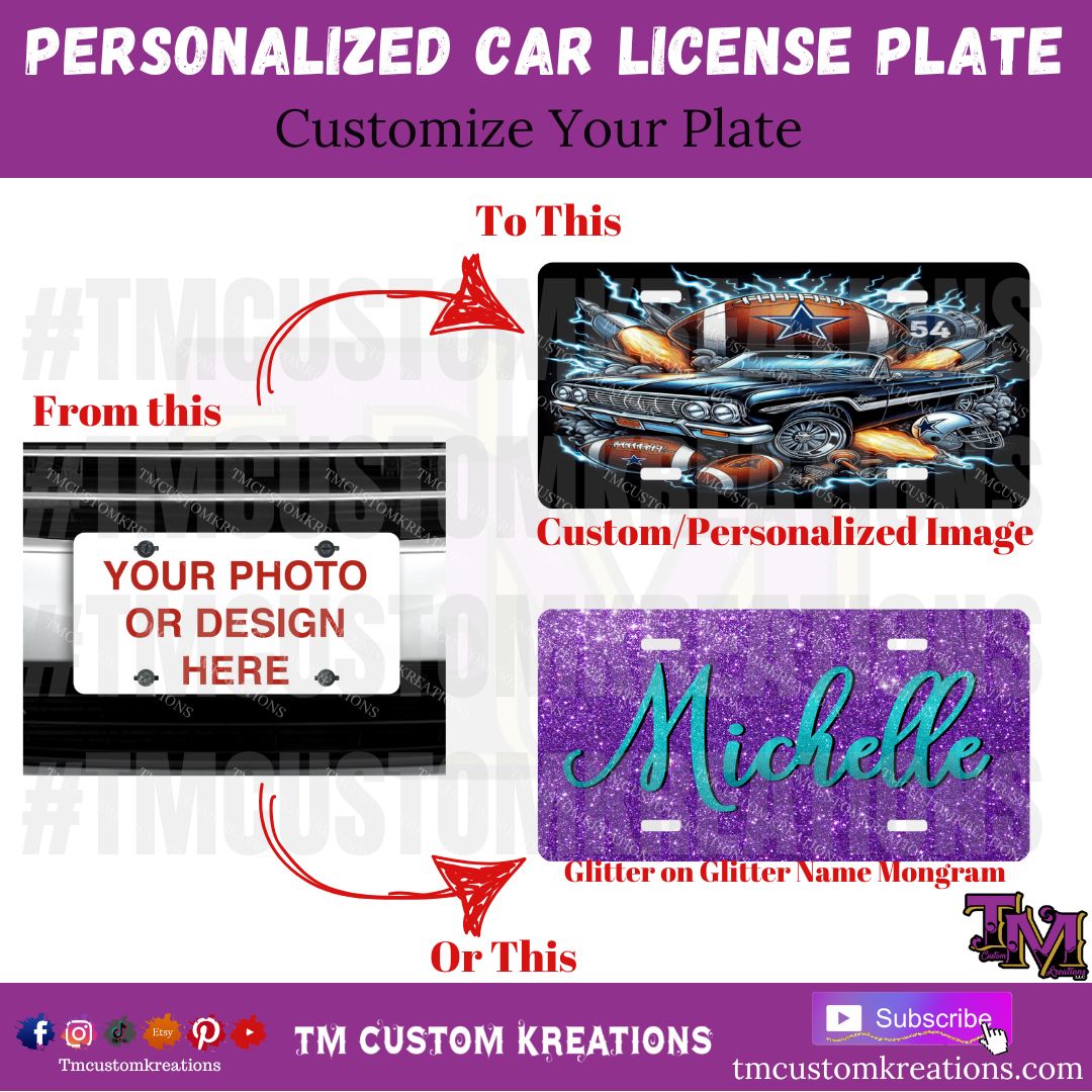 Custom Personalized Car License Plate