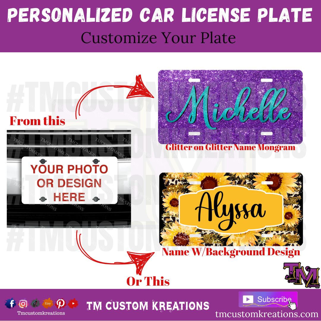 Custom Personalized Car License Plate