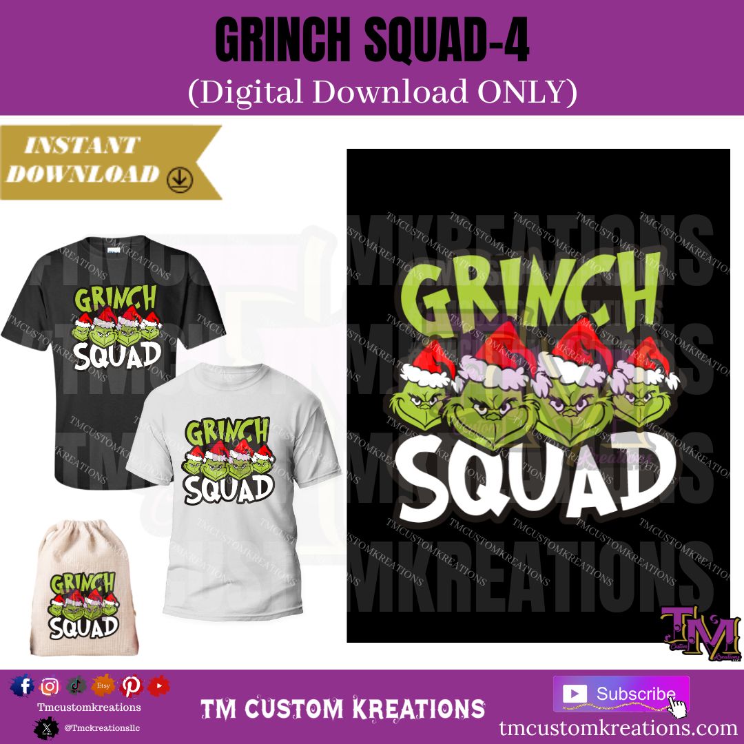 Grinch Squad-4 (Digital Download ONLY)