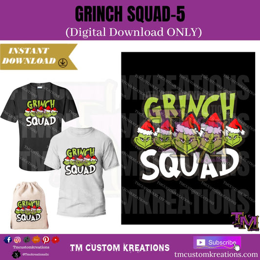 Grinch Squad-5 (Digital Download ONLY)