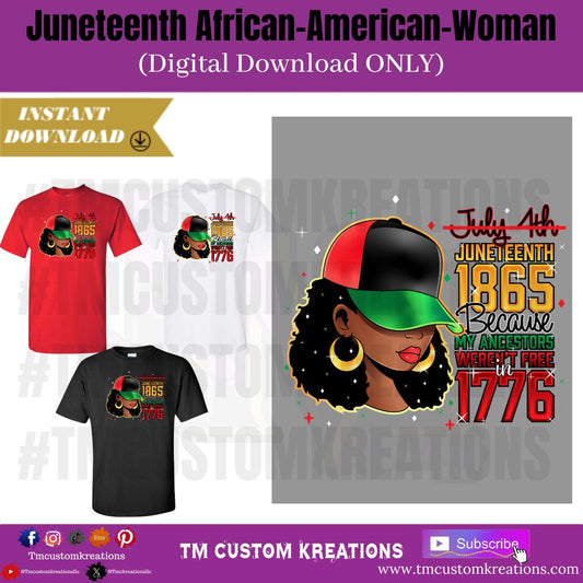 Juneteenth African American Woman (Digital Download ONLY)